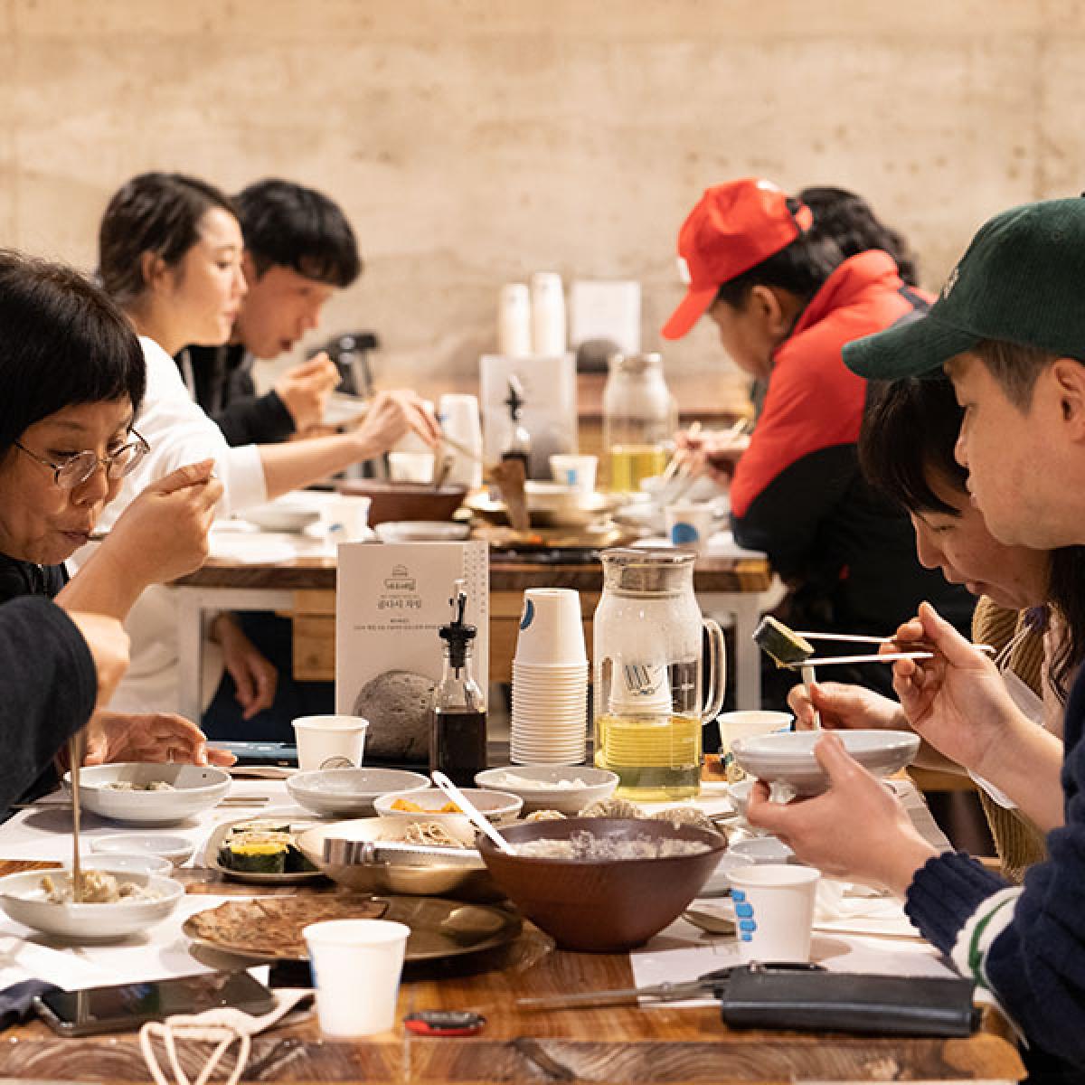 메밀음식체험(한라산아래 비비작작면)