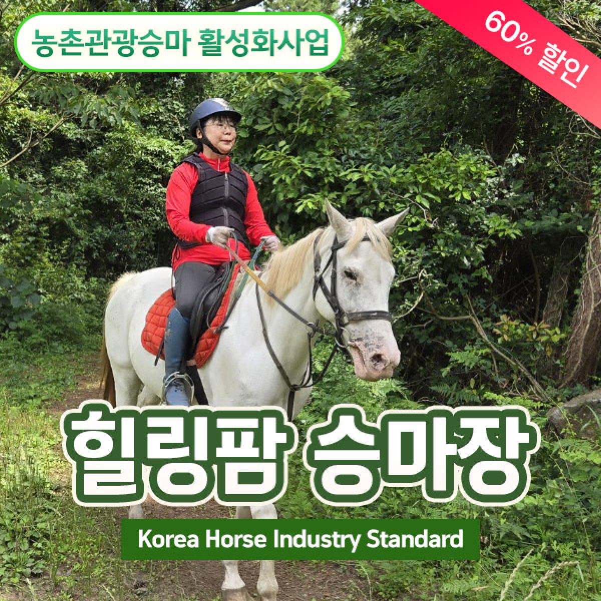 [농촌관광승마] 힐링팜승마장