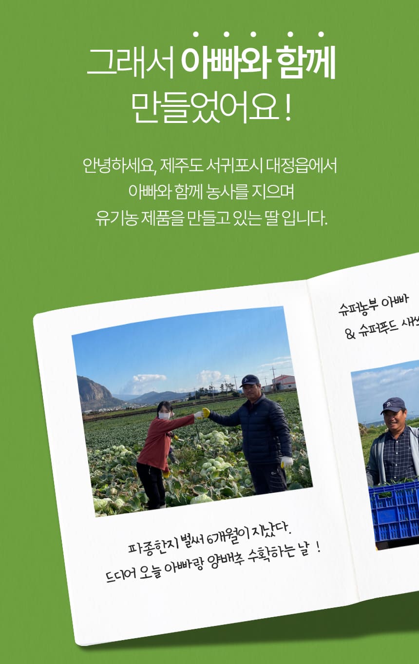 제주오가닉스 새싹먹은 유기농 양배추환 50포 상세