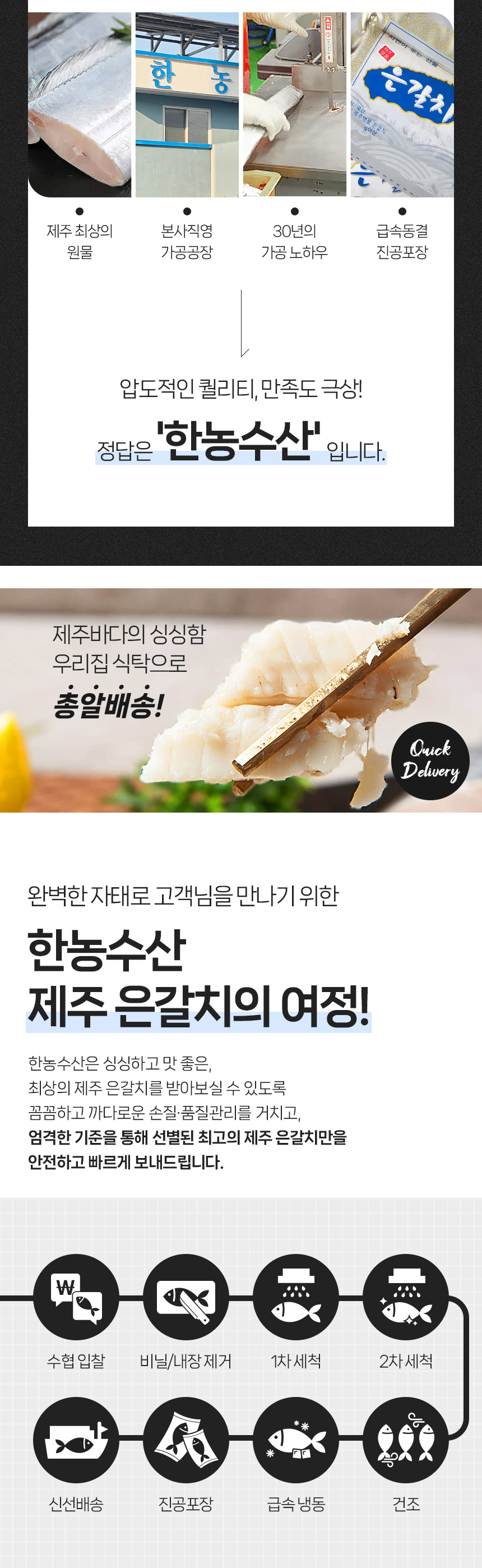 한농수산 제주 어촌마을 은갈치 상세