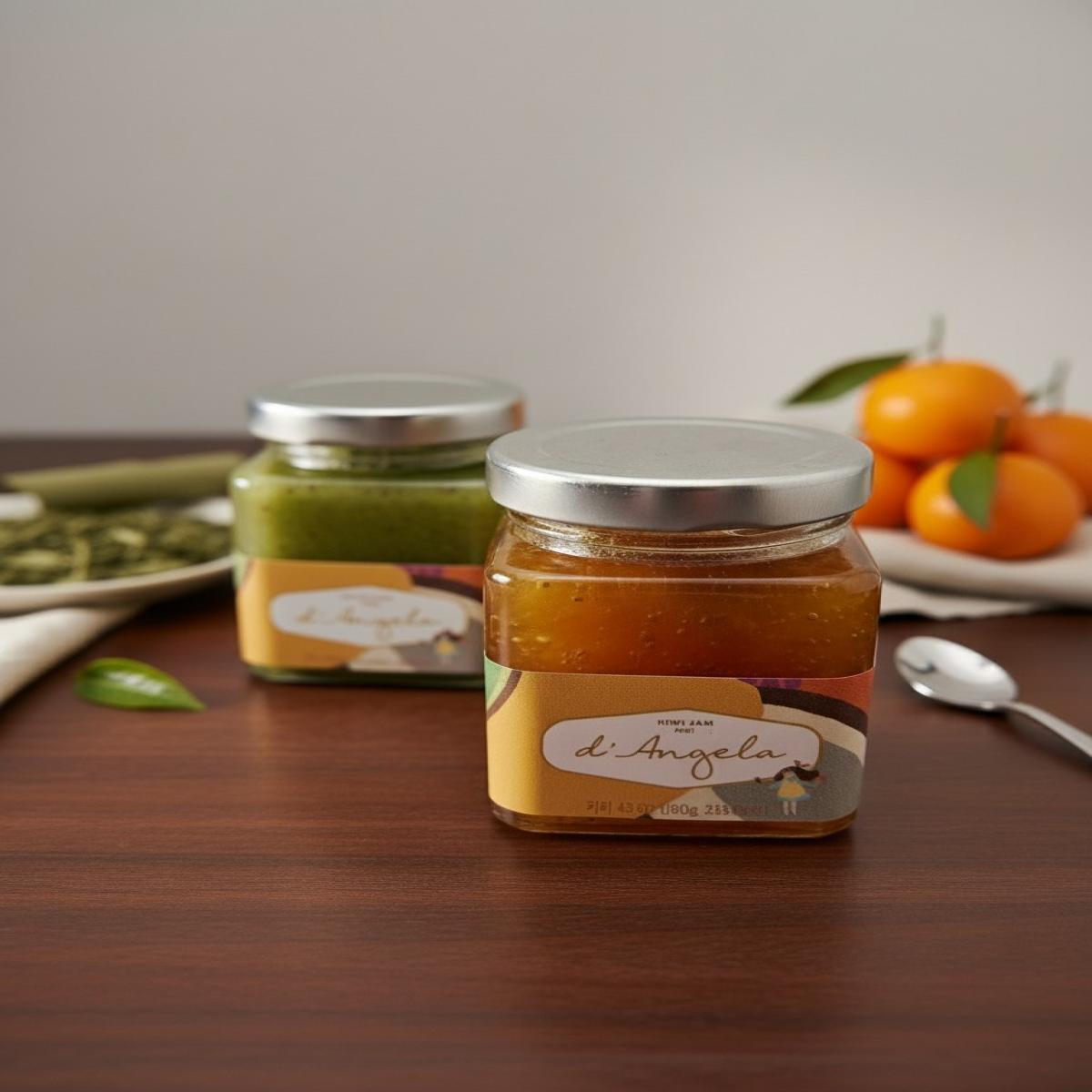 녹차스프레드+만다린잼