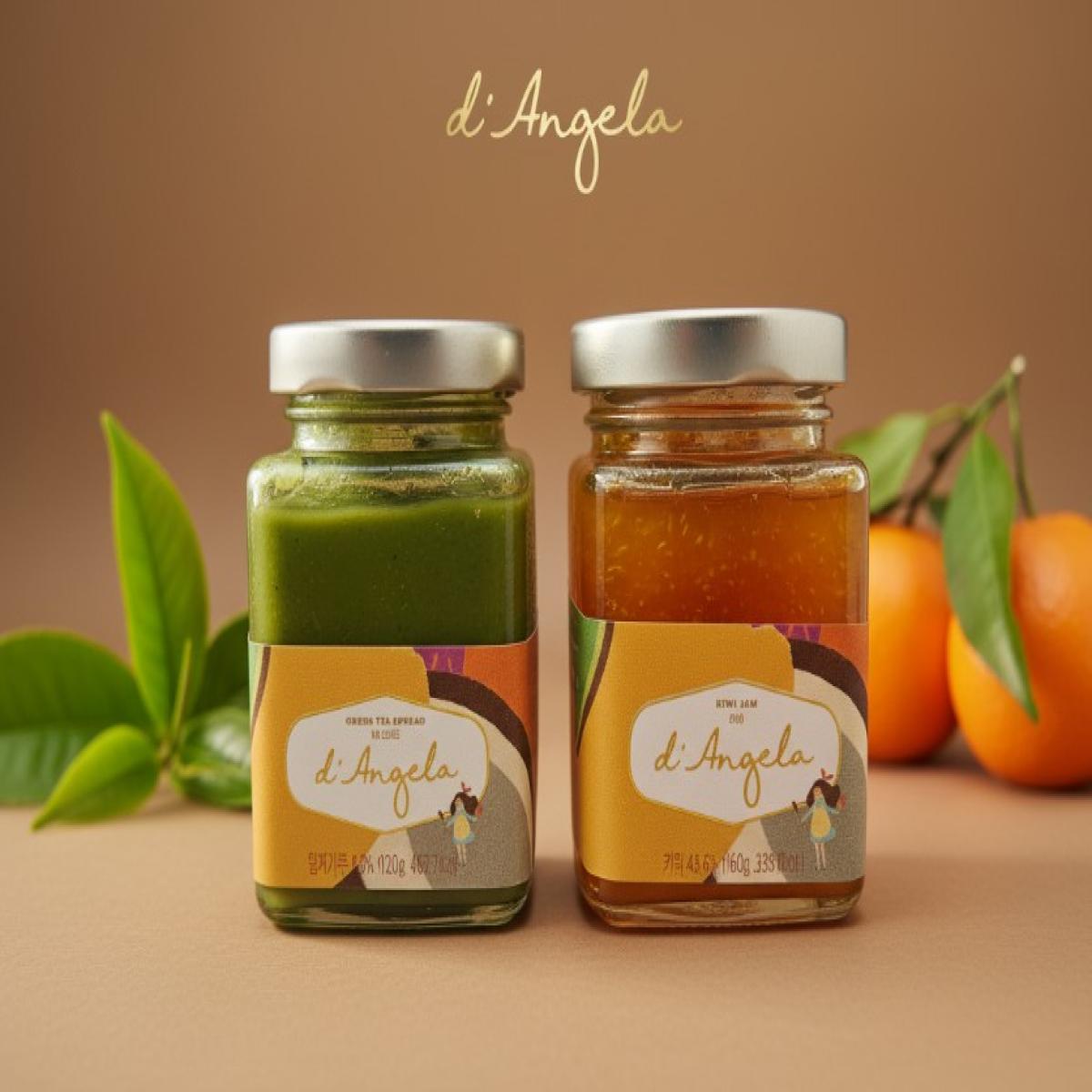 녹차스프레드+만다린잼