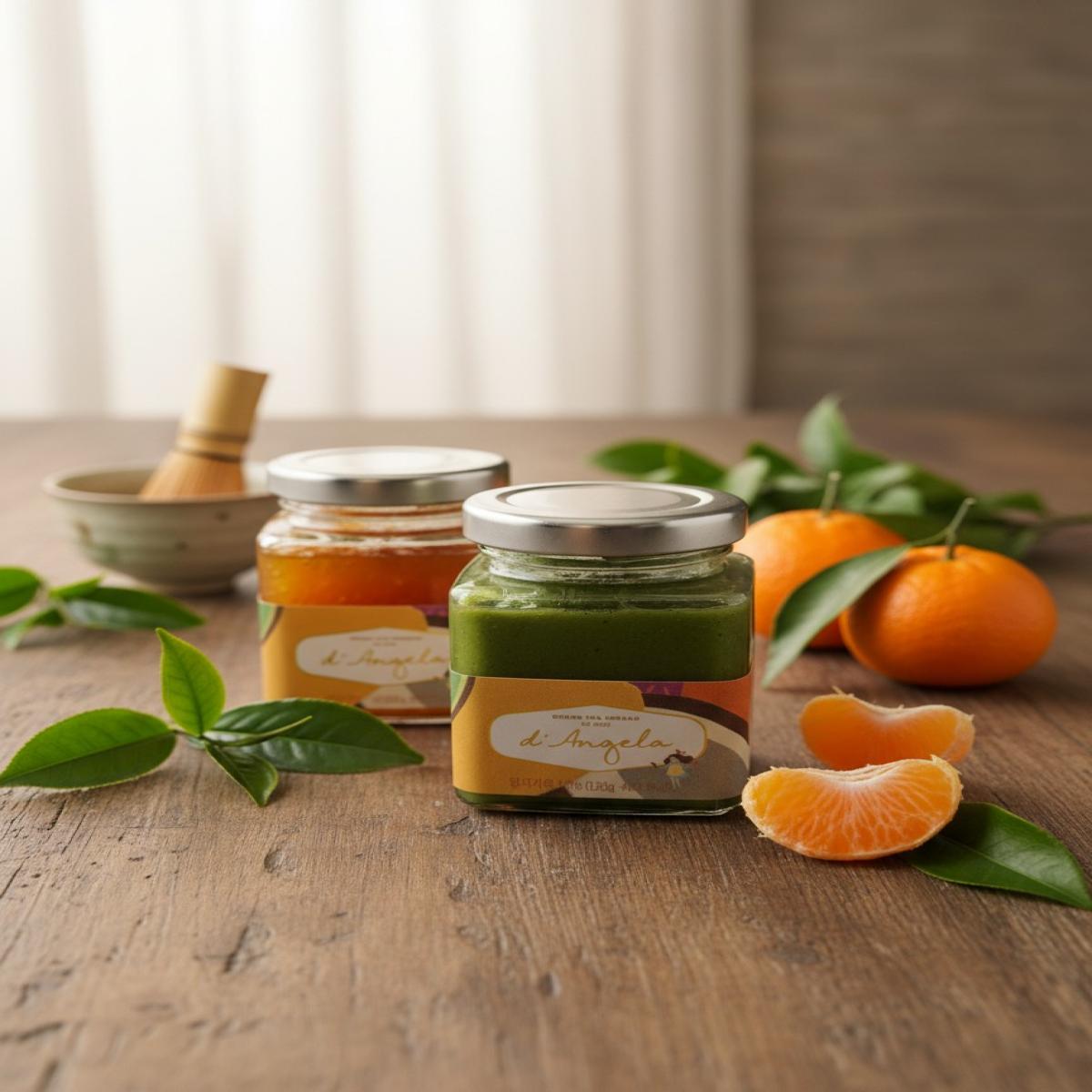 녹차스프레드+만다린잼