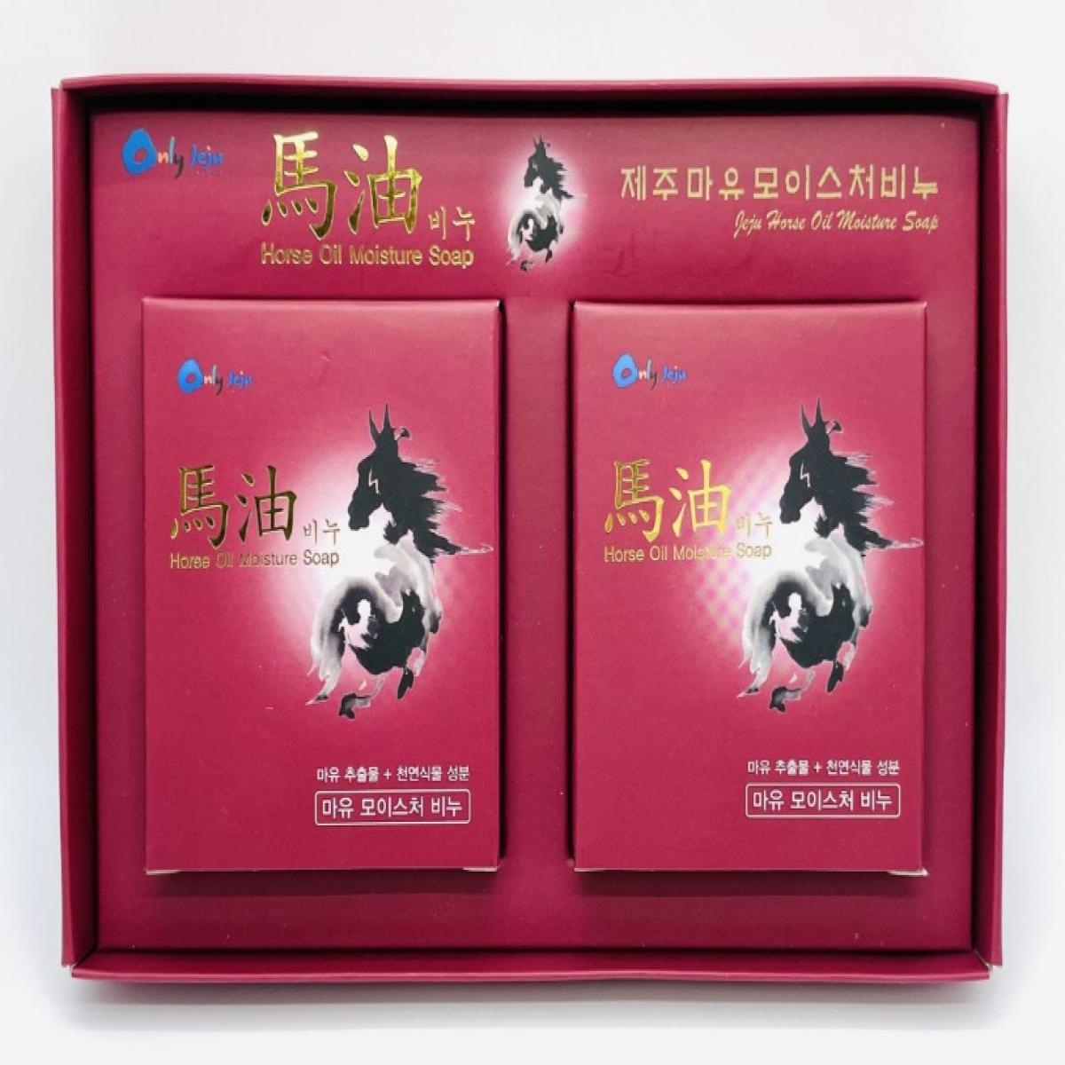 제주 모이스처 마유비누 (100g x 2개입) 천연식물