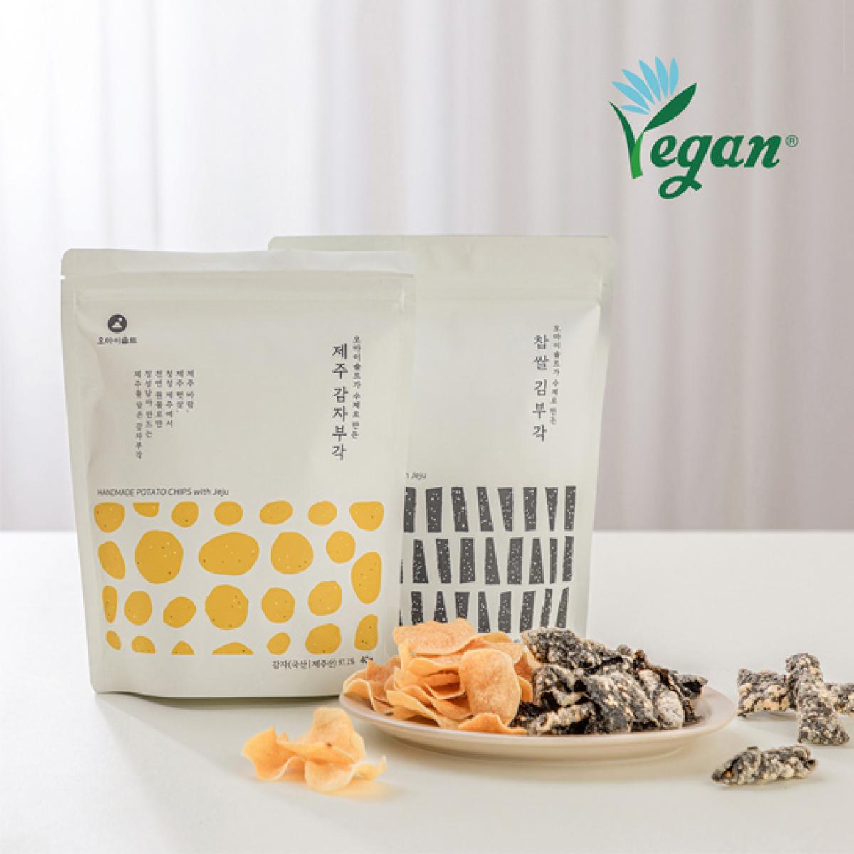 오마이솔트 비건인증 감자부각 김부각 ３팩 골라담기