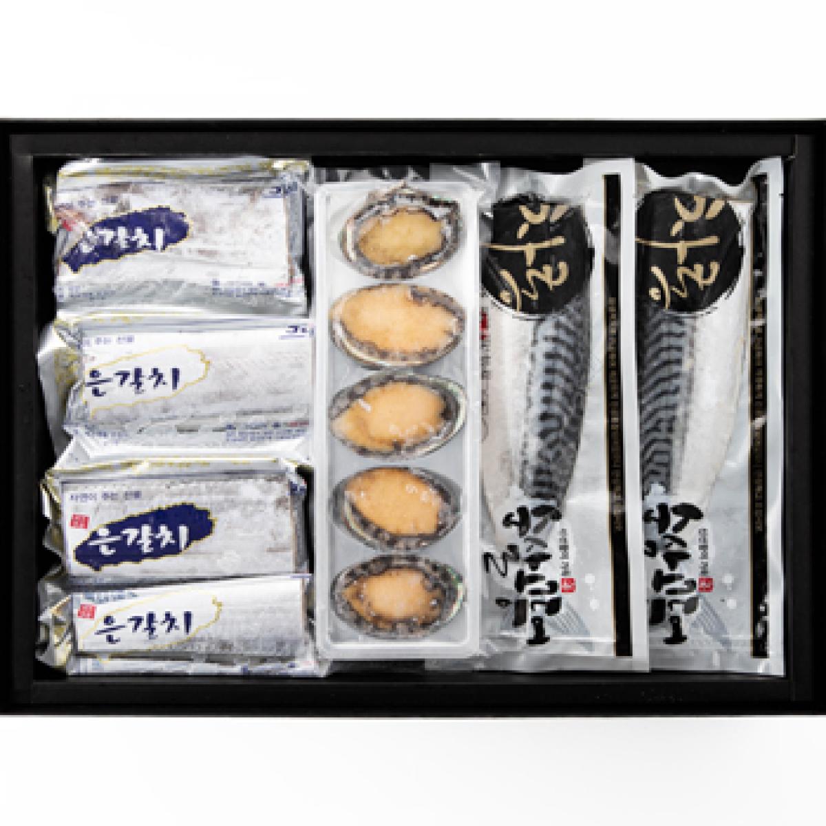 차롱 전복 + 은갈치 + 노르웨이고등어살