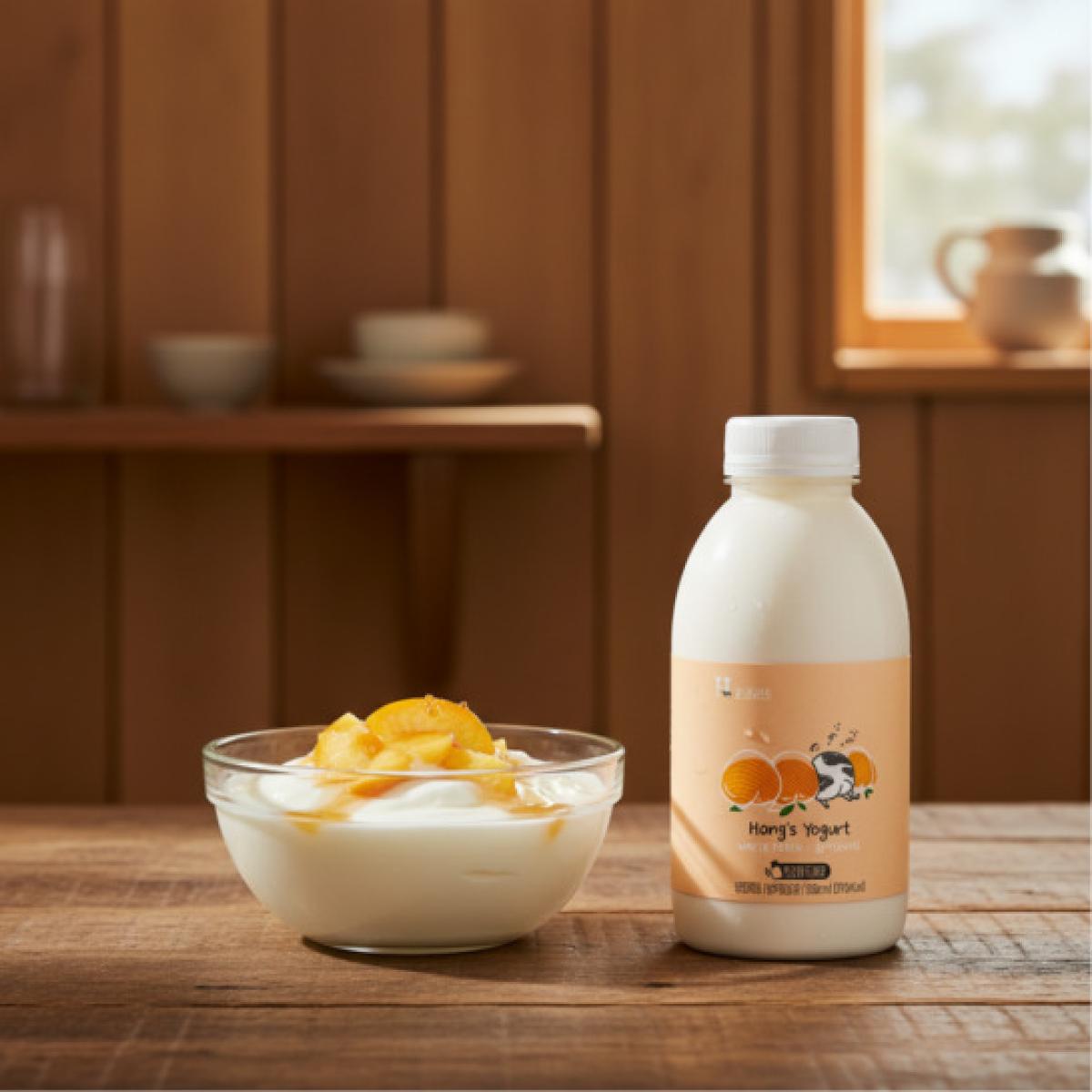 지헌목장 홍스요구르트 화이트피치