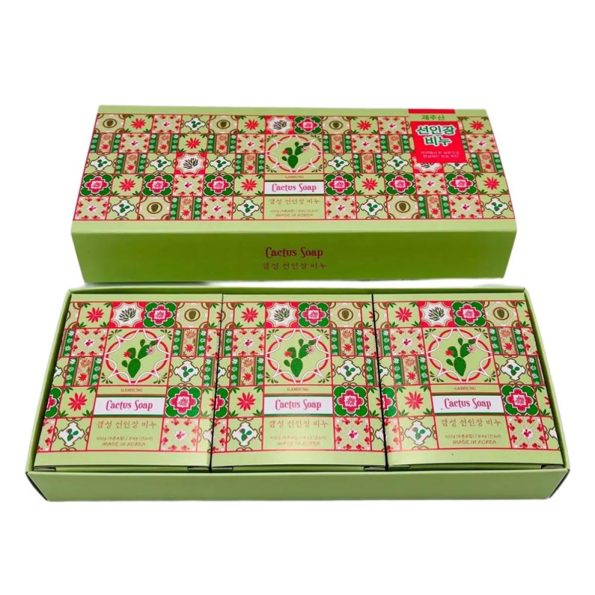 갬성 선인장 비누 100g x 3개입